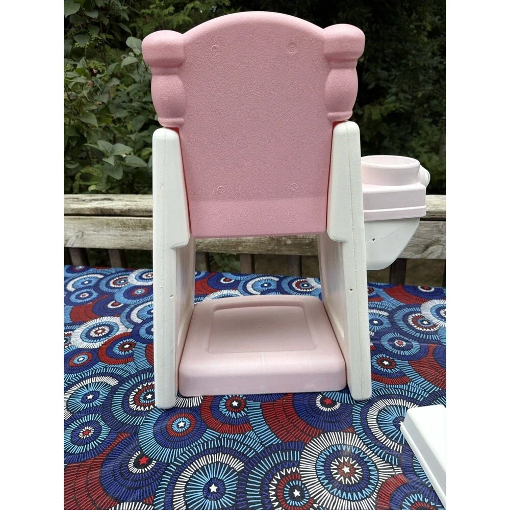 Vintage Fisher Price 71777 “Rare” Caring Touch Pink Baby Doll High Chair